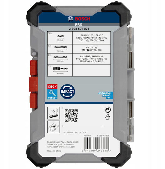 Bosch Pro Set 31 Screwdriver Bits