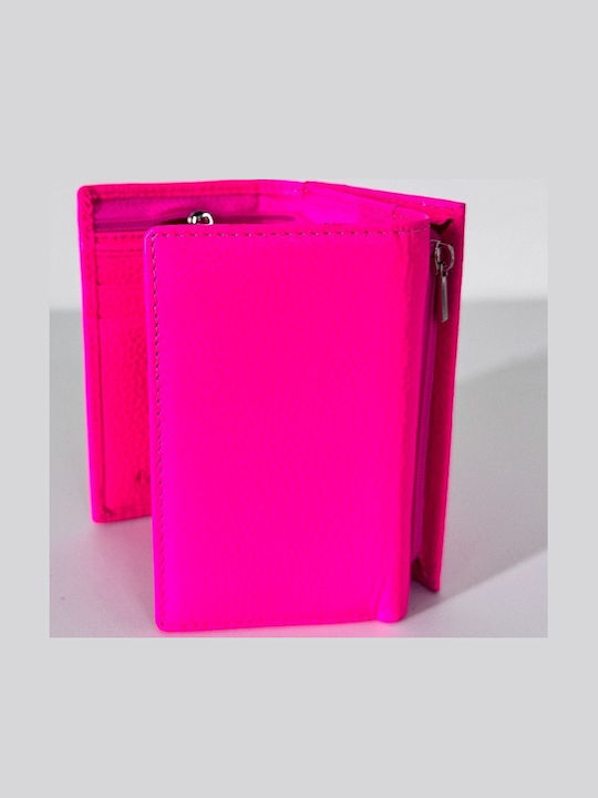 Mic Din piele Portofel de damă Clasice Fuchsia