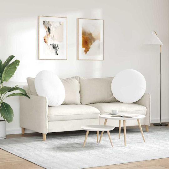 vidaXL Възглавница за диван Бял 2бр 60x60см.