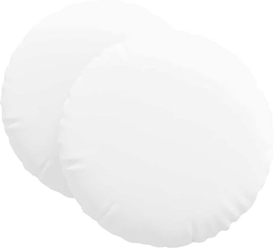 vidaXL Възглавница за диван Бял 2бр 60x60см.