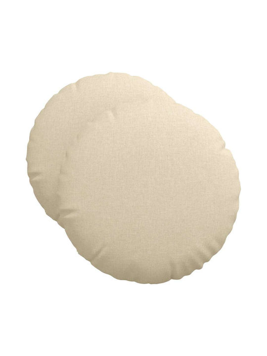 vidaXL Sofa-Kissen Cream 2Stück 50x50cm.