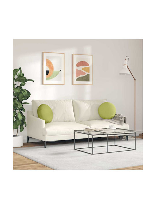 vidaXL Възглавница за диван Light Green 2бр 40x40см.