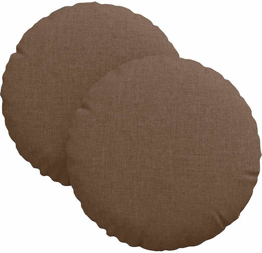 vidaXL Sofa Cushion Brown 2pcs 30x30cm.