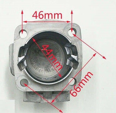 Pocket Bike Engine Set 44mm Cylinder 12mm Bolt