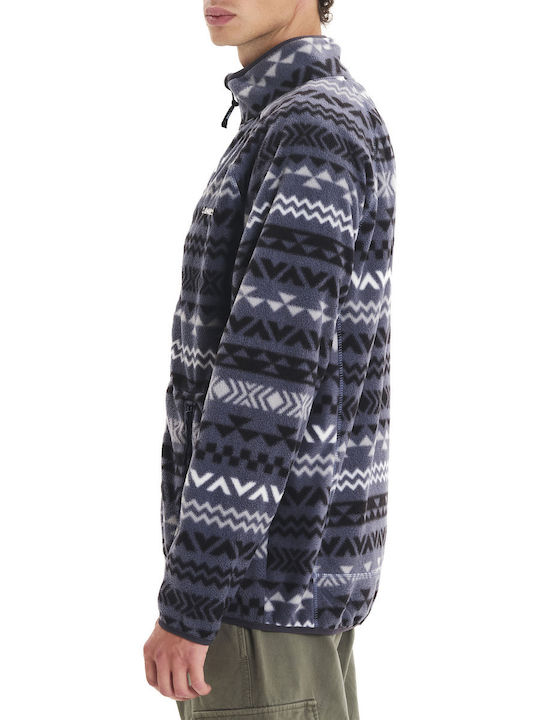 Men's Fleece Cardigan Blue
