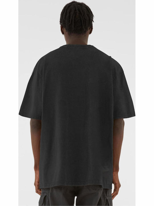 Mjg Heavy Oversized Acid Wasehd Tee Ranch Rebel Black