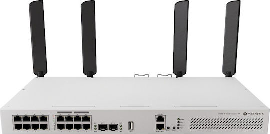 MikroTik CRS418-8P-8G-2S+5AXQ2AXQ-RM v7 Managed L2 PoE+ Switch με 16 Θύρες Gigabit (1Gbps) Ethernet και 2 SFP Θύρες