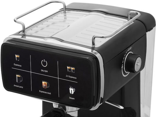 Izzy Dolce Μηχανή Espresso 1350W Πίεσης 20bar Μαύρη