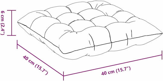 vidaXL Μαξιλάρι Καναπέ Κόκκινο 40x40εκ.
