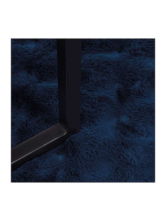 vidaXL Pelzige Couchdecke 130x150cm Hellblau