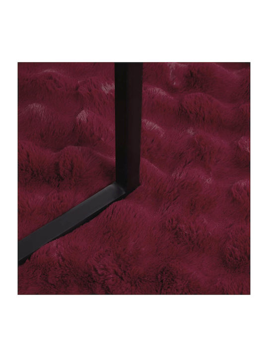 vidaXL Pelzige Decke Übergröße 240x270cm Basilikum Rot