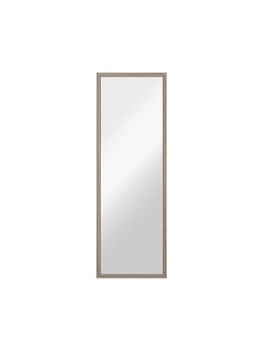 Floor Mirror with Beige Plastic Frame 160x50cm