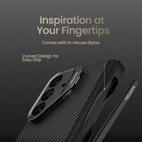 Nillkin Back Cover Silicone / Aramid Fiber Black (Galaxy Z Fold7)