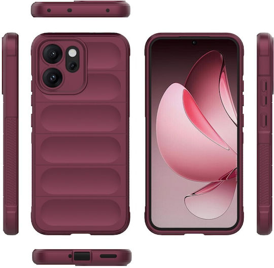 Magic Shield Back Cover Σιλικόνης Μπορντό (Oppo Reno14F)
