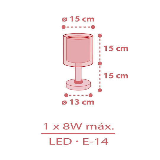 Ango Led Kids Decorative Lamp Transparent 30x15cm