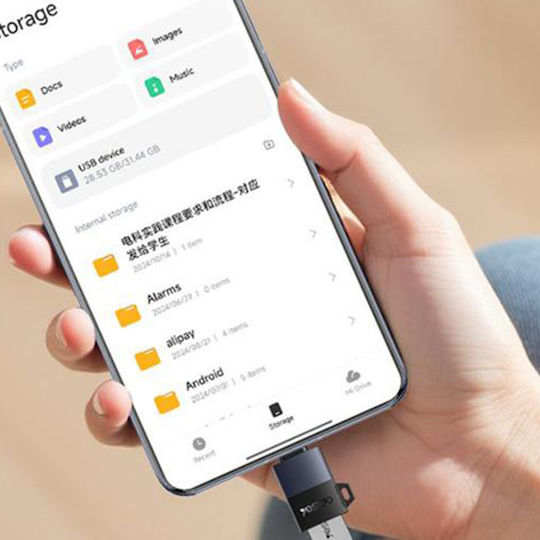 Yesido Μετατροπέας USB-C male σε USB-A female Γκρι 1τμχ