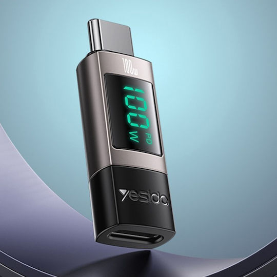 Yesido Μετατροπέας USB-C male σε USB-C female 1τμχ