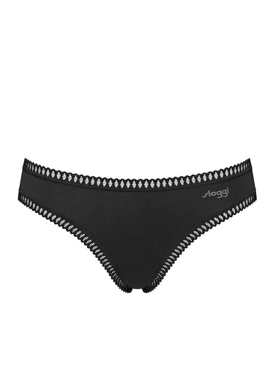 Βαμβακερά Women's Slip 3Pack Black-blue