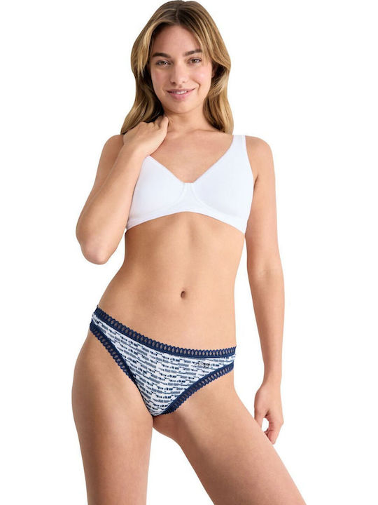 Βαμβακερά Damen Zeichenfolge 3Pack Blue