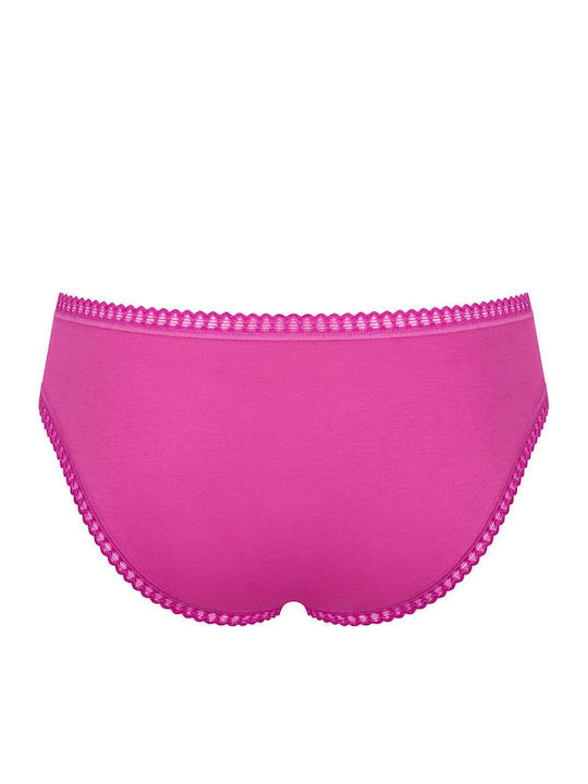 Βαμβακερά Femei Slip 3Pack cu Dantelă Colorful
