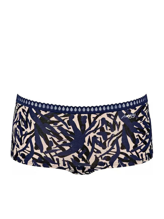 Βαμβακερά Women's Boxer 3Pack with Lace Blue