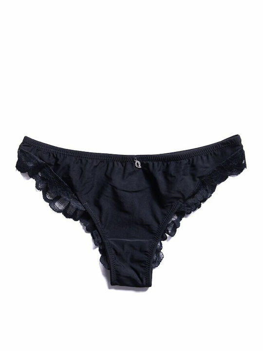 Melody Femeie Brazilia cu Dantelă Black