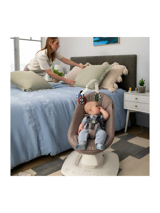 UPPAbaby Ηλεκτρικό Relax Μωρού Κούνια Mamaroo Smart Camila Dark Green Mélange για Παιδί έως 11.3kg