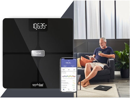 Tefal Goodvibes Digital Bathroom Scale Black