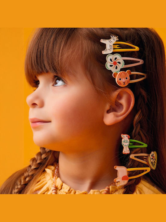 Djeco Set of Kids Hair Clips with Hair Clip Flower 3pcs
