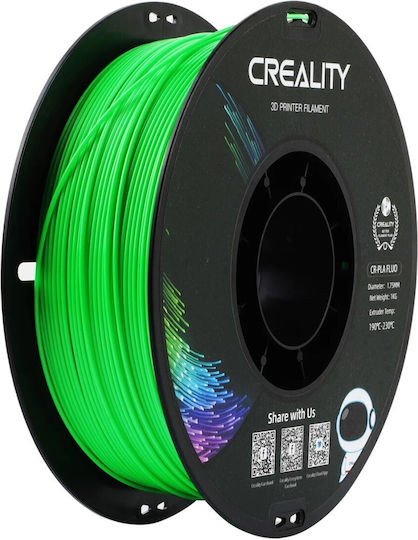 Creality3D 3D Printer Filament 1.75mm Fluorescent Green 1kg 1τμχ (Spool)