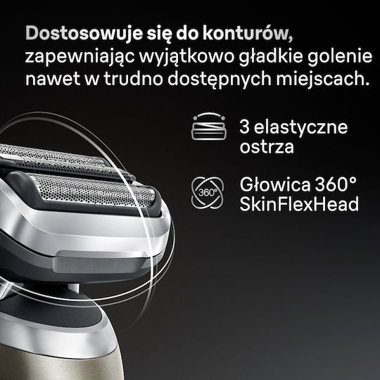 Braun 2087839 Aparat de Ras Electric Față Reîncărcabil