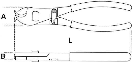 Beta 1132BM Kabelschneider Elektriker Länge 230mm