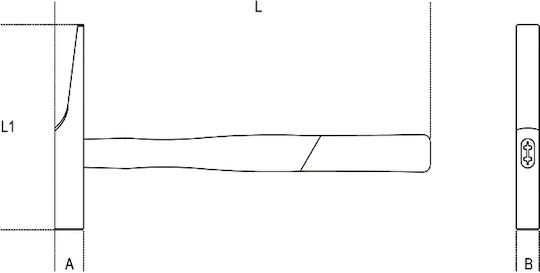 Beta Hammer 211gr mit Holzgriff 013790416