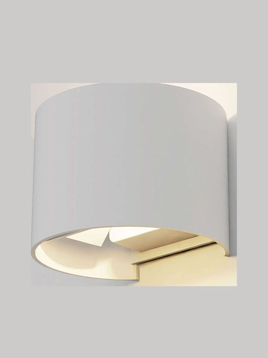 Inlight Wall-Mounted Outdoor Spot Light LED IP65 6W with Cool White Light Double Beam 11.7x13.7x10εκ.