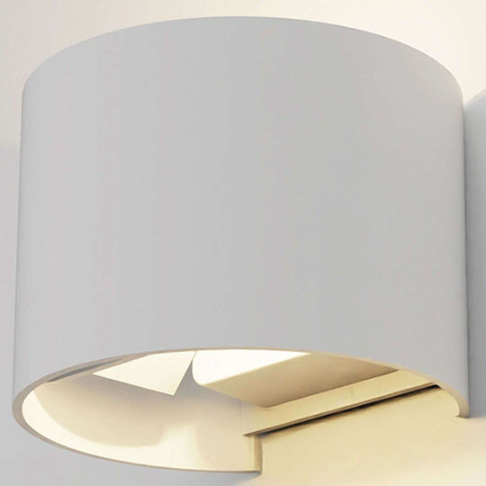 Inlight Wandmontiertes Außen-Spotlight LED IP65 6W mit Kaltweiß Licht Doppelstrahl 11.7x13.7x10εκ.