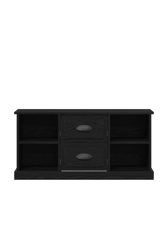 Έπιπλο Τηλεόρασης Μαύρη Οξυά Μ99.5xΠ35.5xΥ48cm