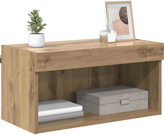 TV-Ständer mit LED-Beleuchtung Artisan Eiche M60xT30xH30cm