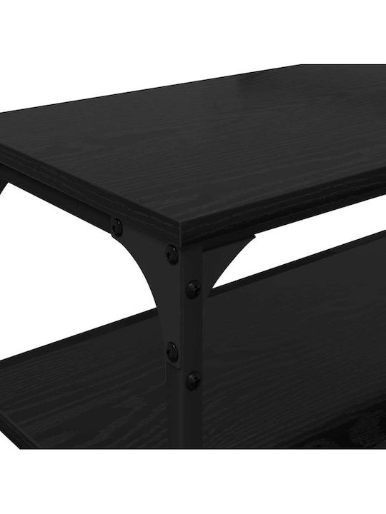 TV-Ständer Metall Schwarze Eiche M200xT30xH50cm