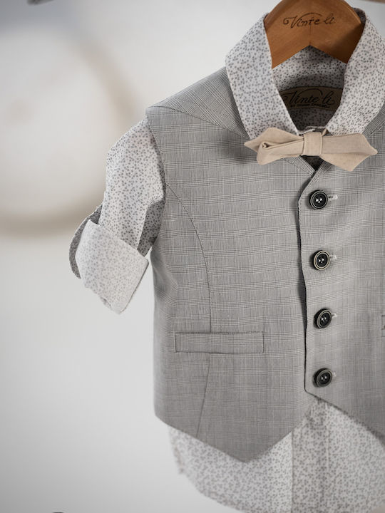Baptism Suit Gray Boy 5016 Vinteli Vn-5016