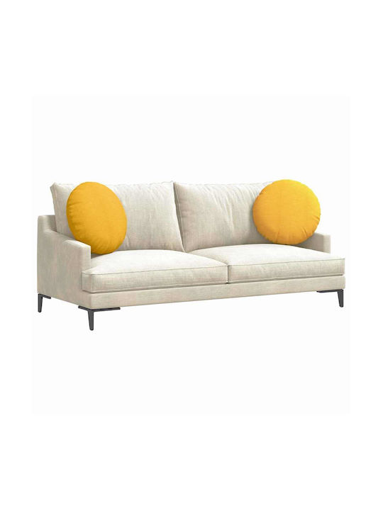 vidaXL Velvet Sofa Cushion Soft Yellow 50x50cm