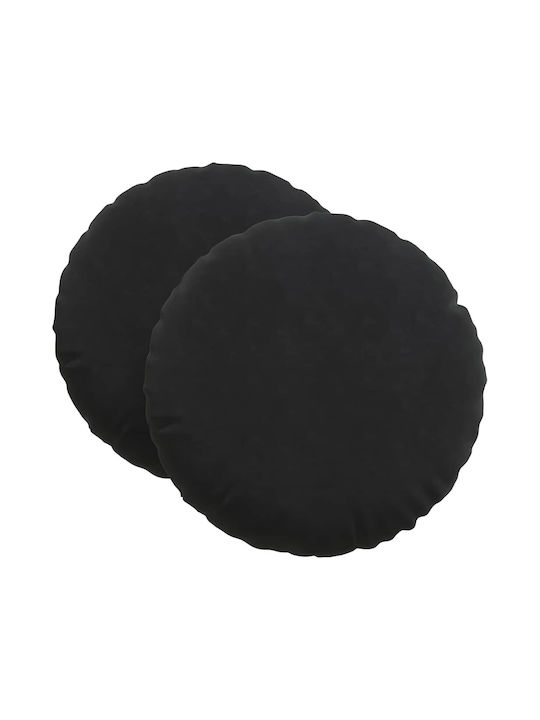 vidaXL Perna De Canapea Din Catifea Neagră 29x80cm