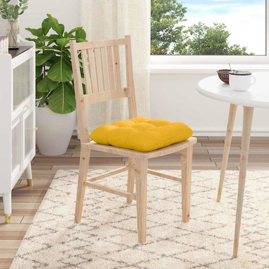 vidaXL Μαξιλάρι Καναπέ Απαλό Κίτρινο 40x40εκ.