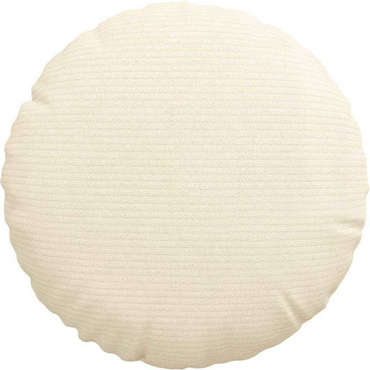 vidaXL Velvet Sofa Cushion Crem 30x30cm