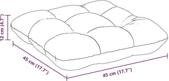 vidaXL Sofa-Kissen Offenes Grau 45x45cm