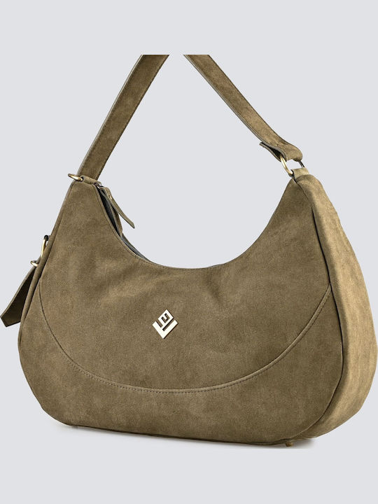 Leather Women's Bag Shoulder Green