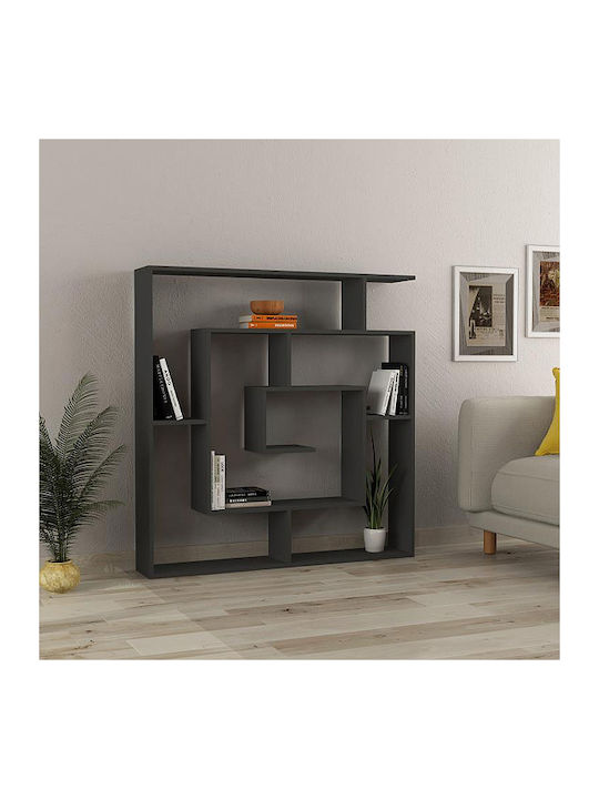 Bibliothek Labirent Charcoal 125x22x129cm