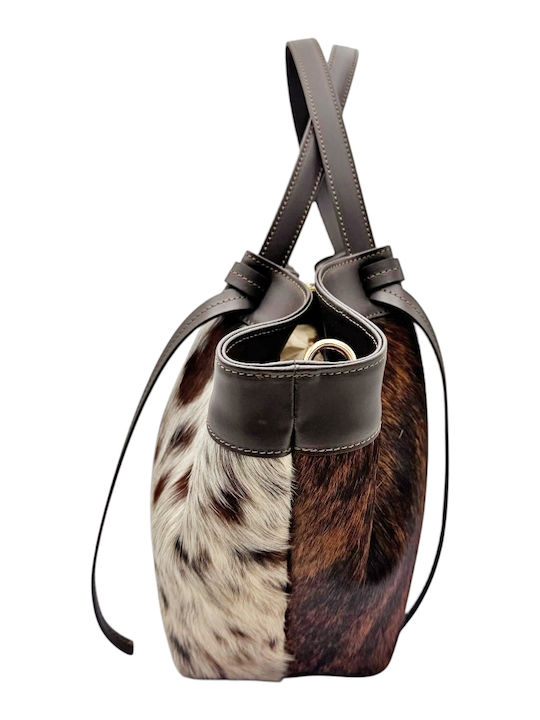 Set Leather Women's Bag Tote Handbag Brown