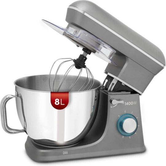 Pyrex Stand Mixer 1400W with Stainless Mixing Bowl 8lt