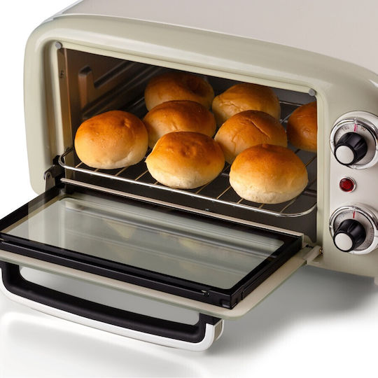 Ariete Oven Ηλεκτρικό Φουρνάκι 10lt Χωρίς Εστίες Μπεζ