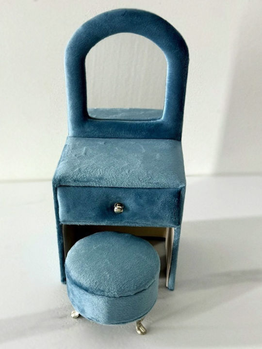 Velve Σταντ Κοσμημάτων Μπλε 24x11cm